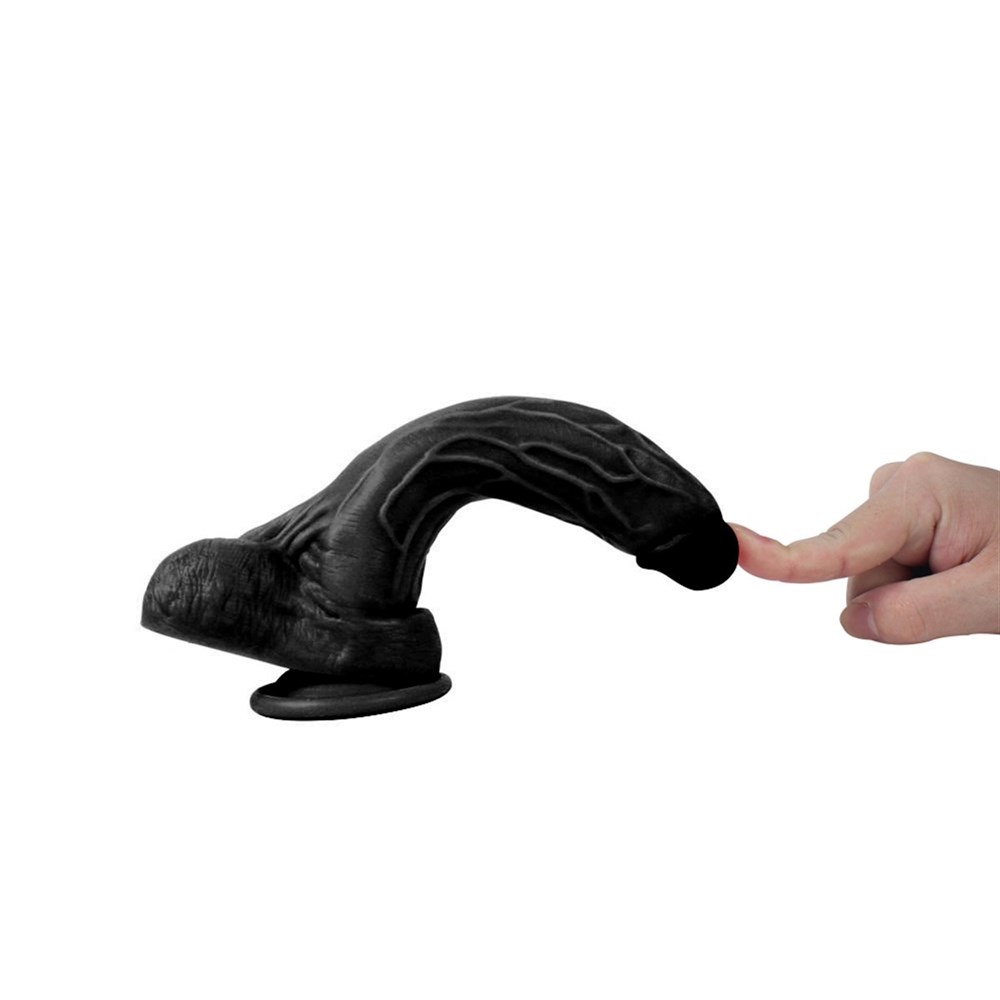 20 cm Gerçekçi Silikon Vantuzlu Zenci Penis Holy Dragon - Görsel 4