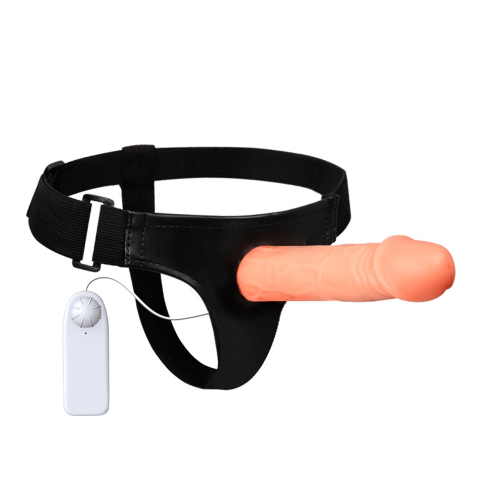 7.5 cm Dolgulu Titreşimli Protez Strapon - Görsel 8