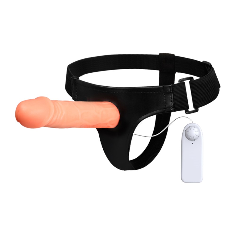 7.5 cm Dolgulu Titreşimli Protez Strapon