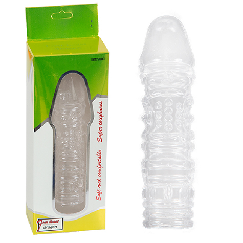 Penis Sleeve Şeffaf Damarlı Silikon Penis Kılıfı