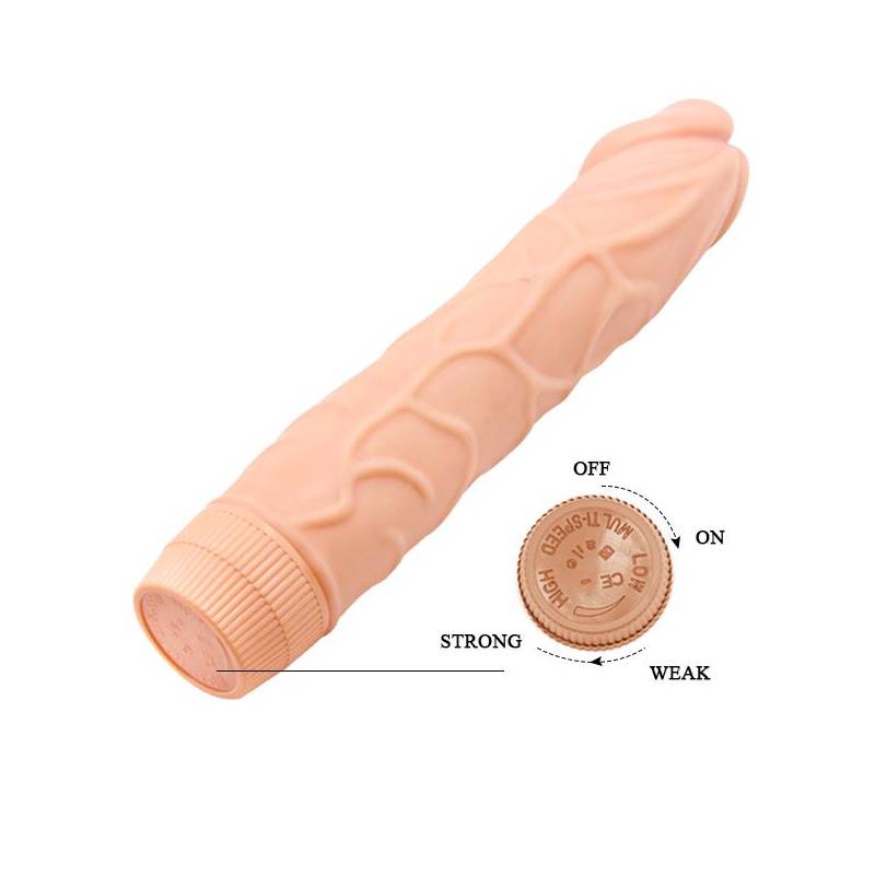 Barbara Güçlü Titreşimli 22.5 cm Realistik Vibratör - Görsel 3