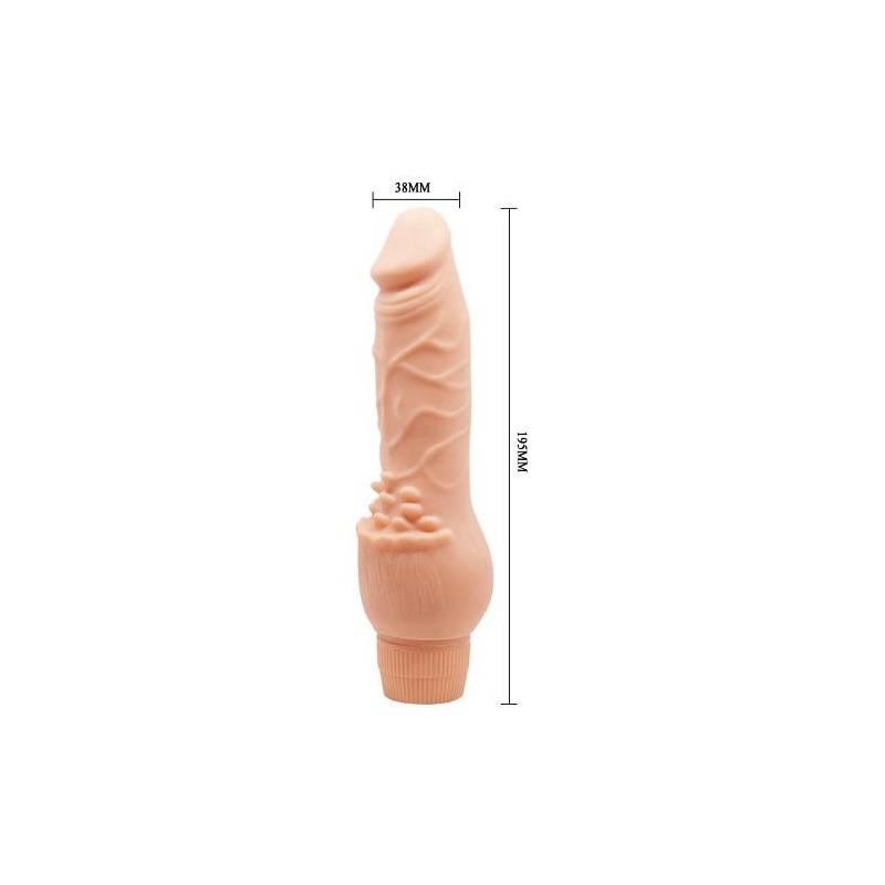 Barbara Güçlü Titreşimli 19.5 cm Realistik Vibratör Gerçekci Penis Dildo - Görsel 3