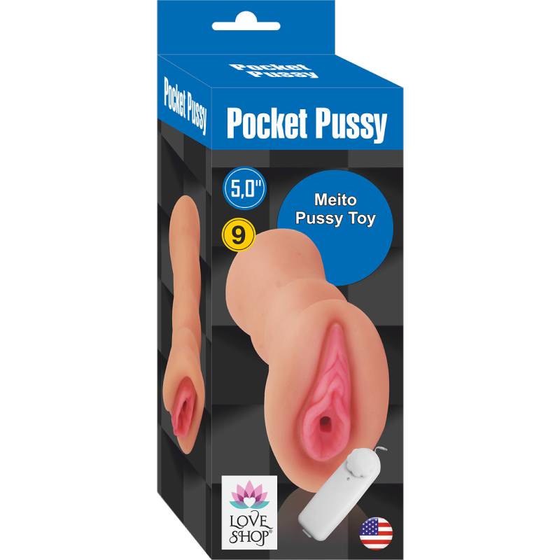 Pocket Pussy Realistik Titreşimli Vajina Masturbator - Görsel 2