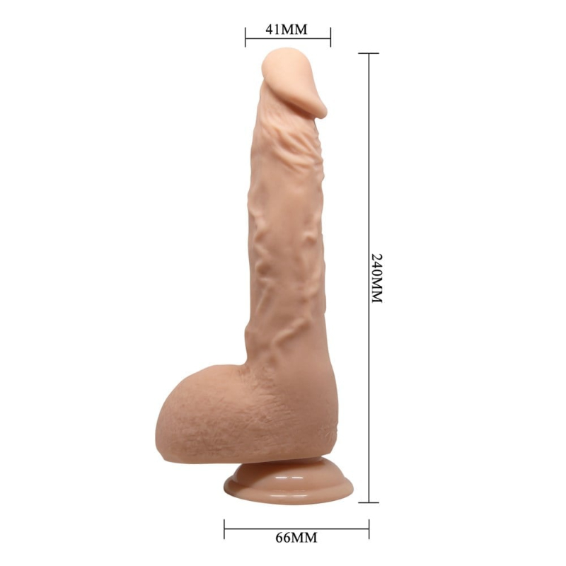 Jackson 24 cm Realistik Vantuzlu Dildo Penis - Görsel 6