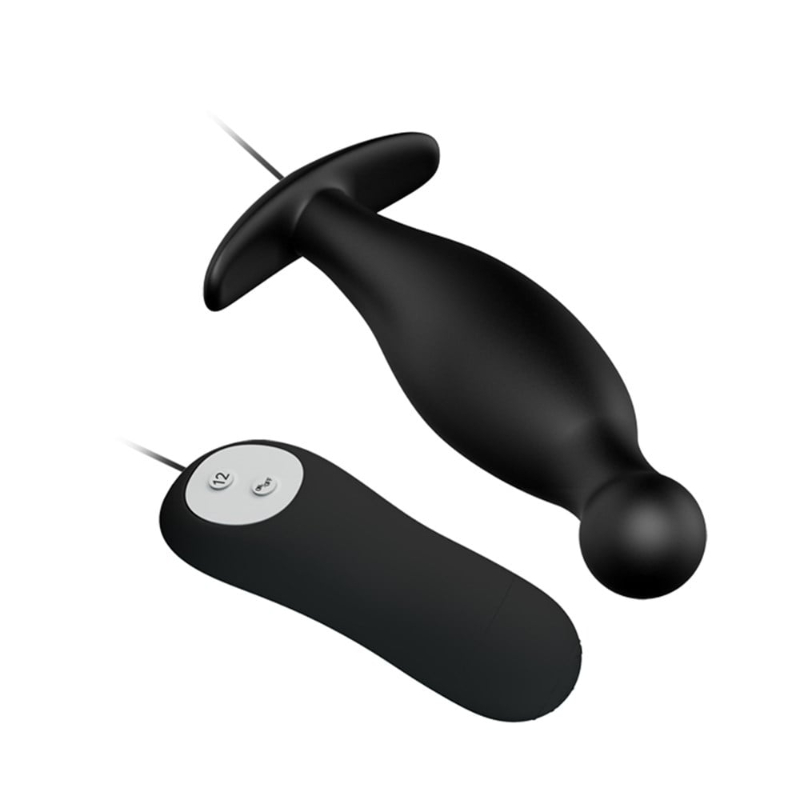 12 Fonksiyon Kumandalı 11,7 cm Titreşimli Anal Plug - Görsel 4