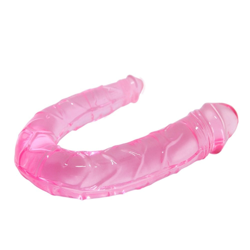 30 cm Çift Taraflı Jel Yumuşak Penis Dildo – TPR - Görsel 3