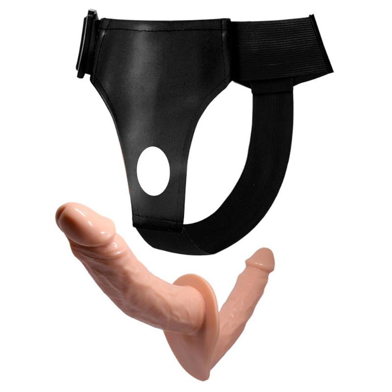 Çift Taraflı İçi Dolu Strapon Penis – Belden Bağlamalı - Görsel 3